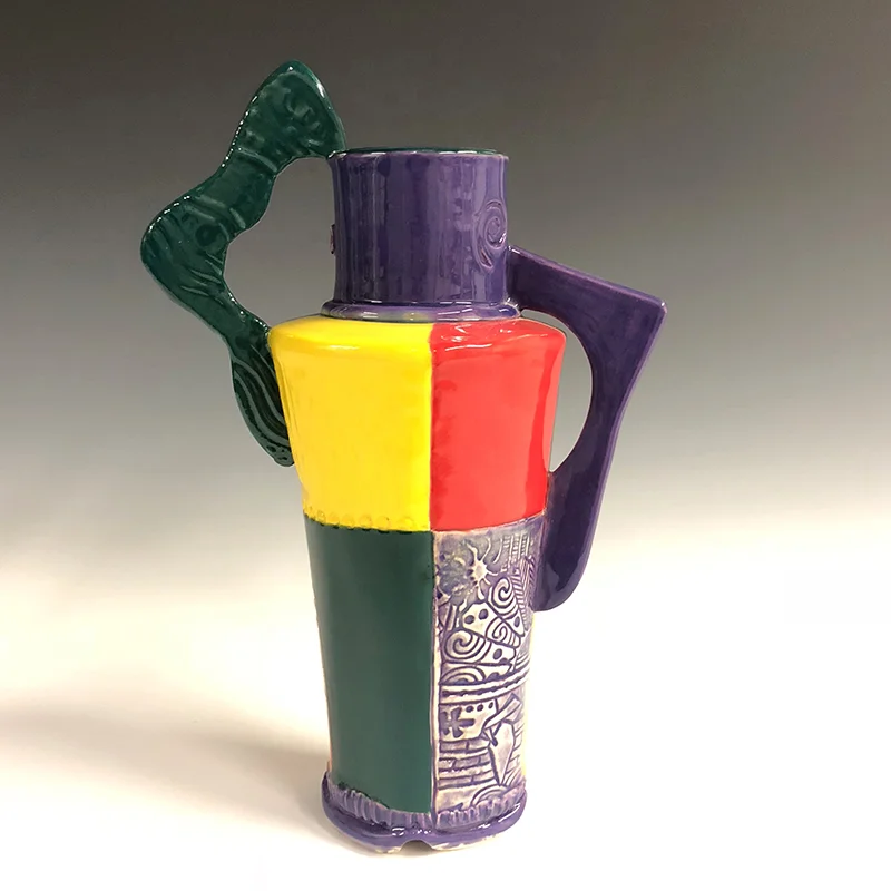 Joyful color with asymmetrical winged handles