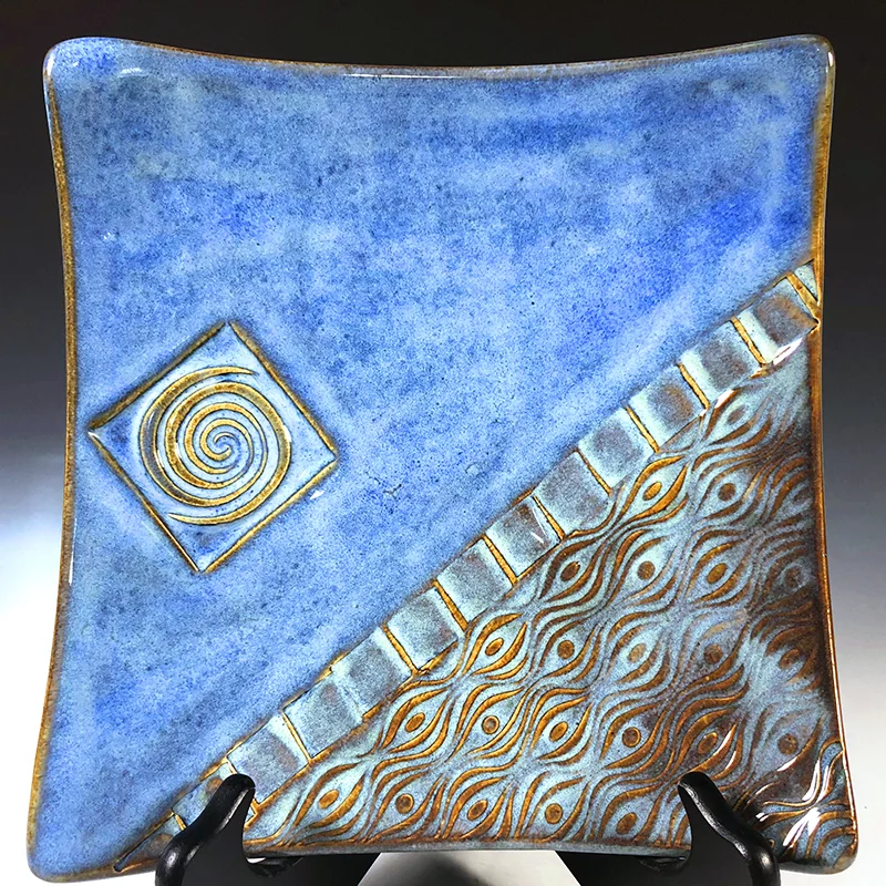 Stunning square serving platter is both artful and functional