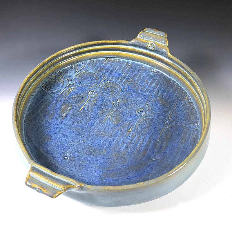 Luscious in form and color, serving platter is a piece of art