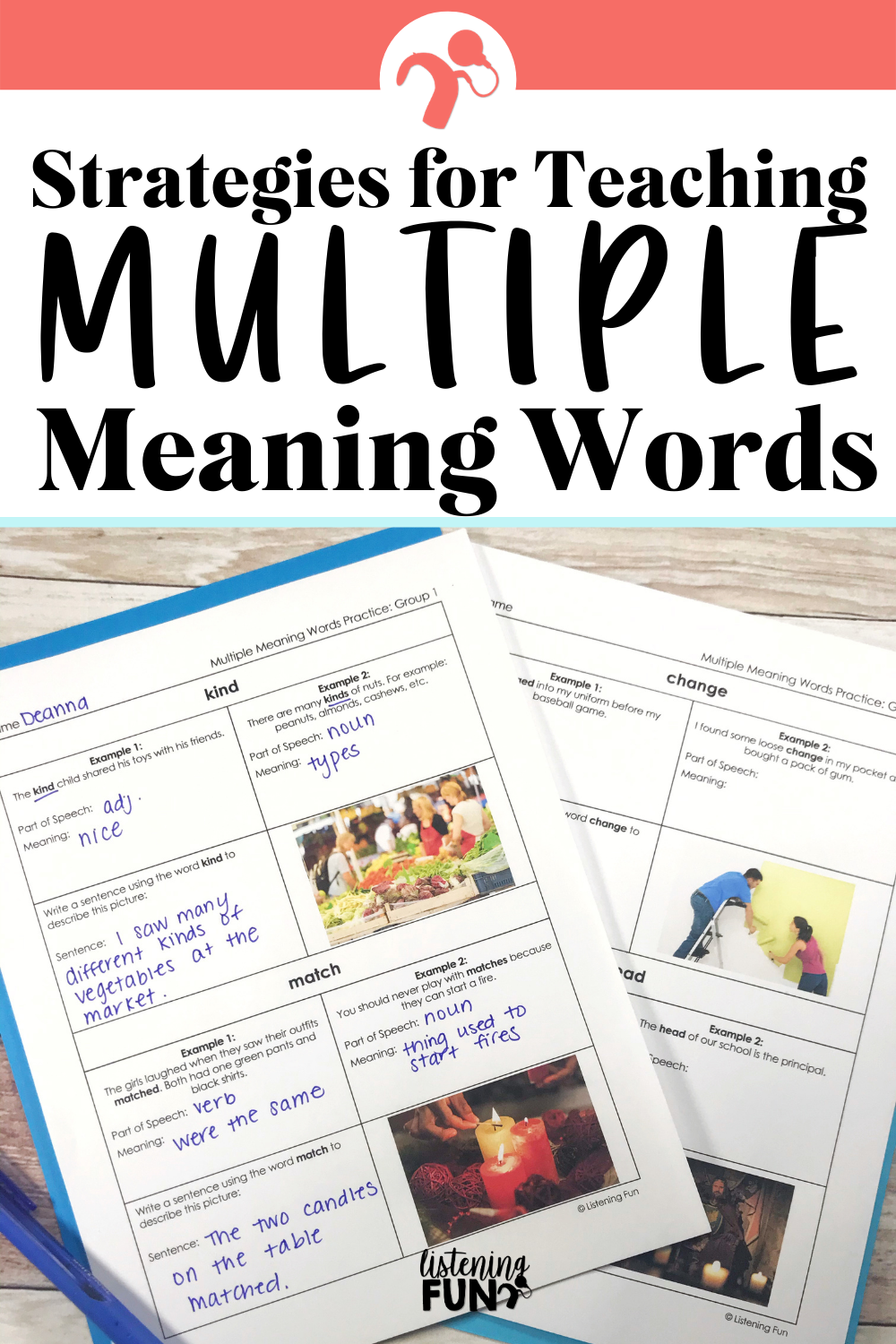 multiple meaning words speech therapy activities