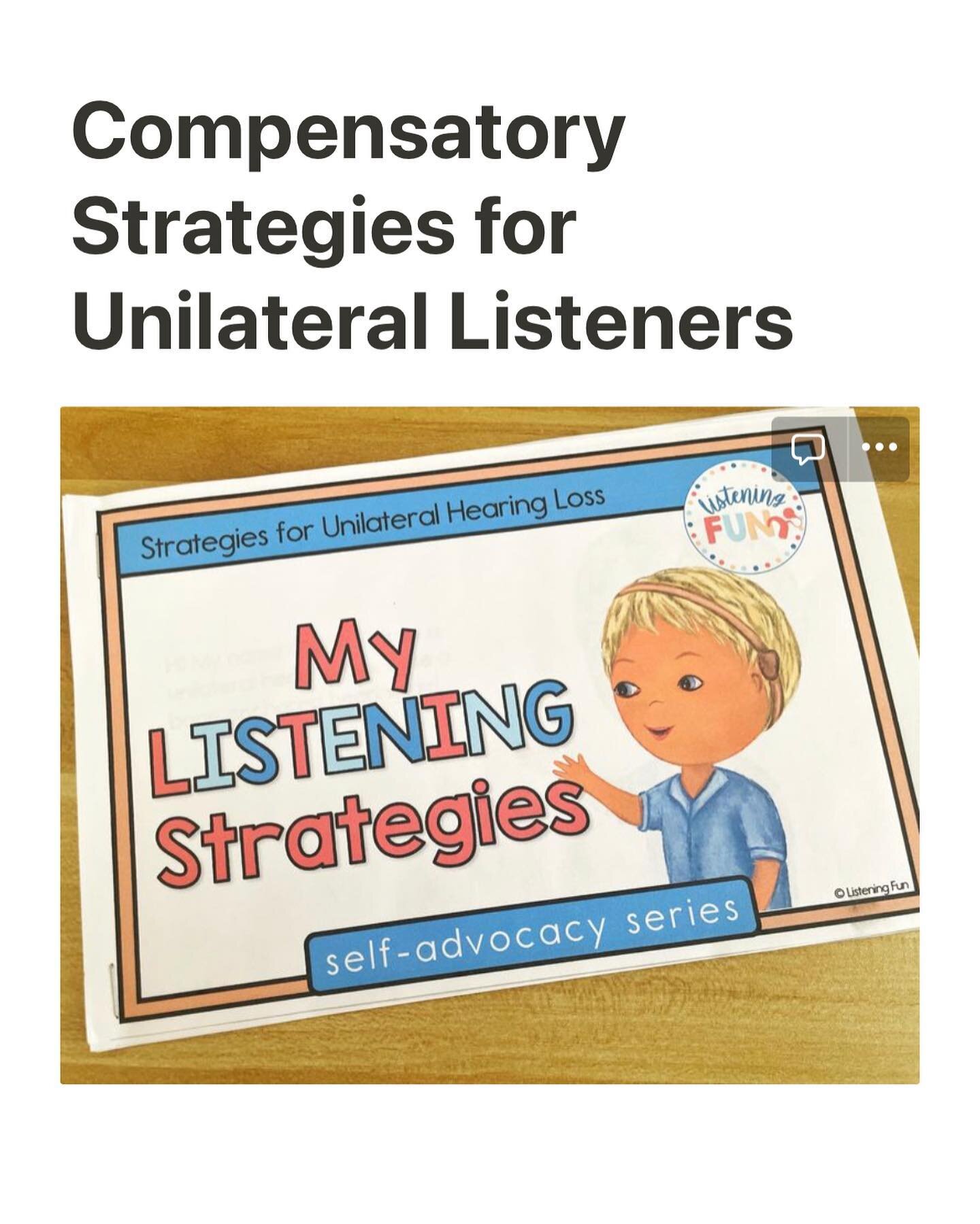 Empowering my students with compensatory strategies is one of my favorite things. Knowing what you need and being able to ask for it is so powerful. 

#unilateralhearingloss #speechtherapy #deafeducation #teacherofthedeaf #audiology