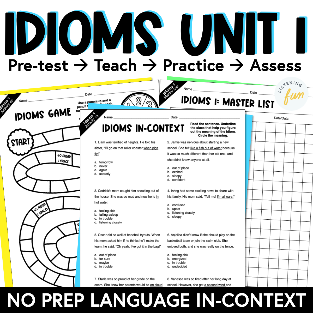 How to Plan and Teach Idioms — Listening Fun