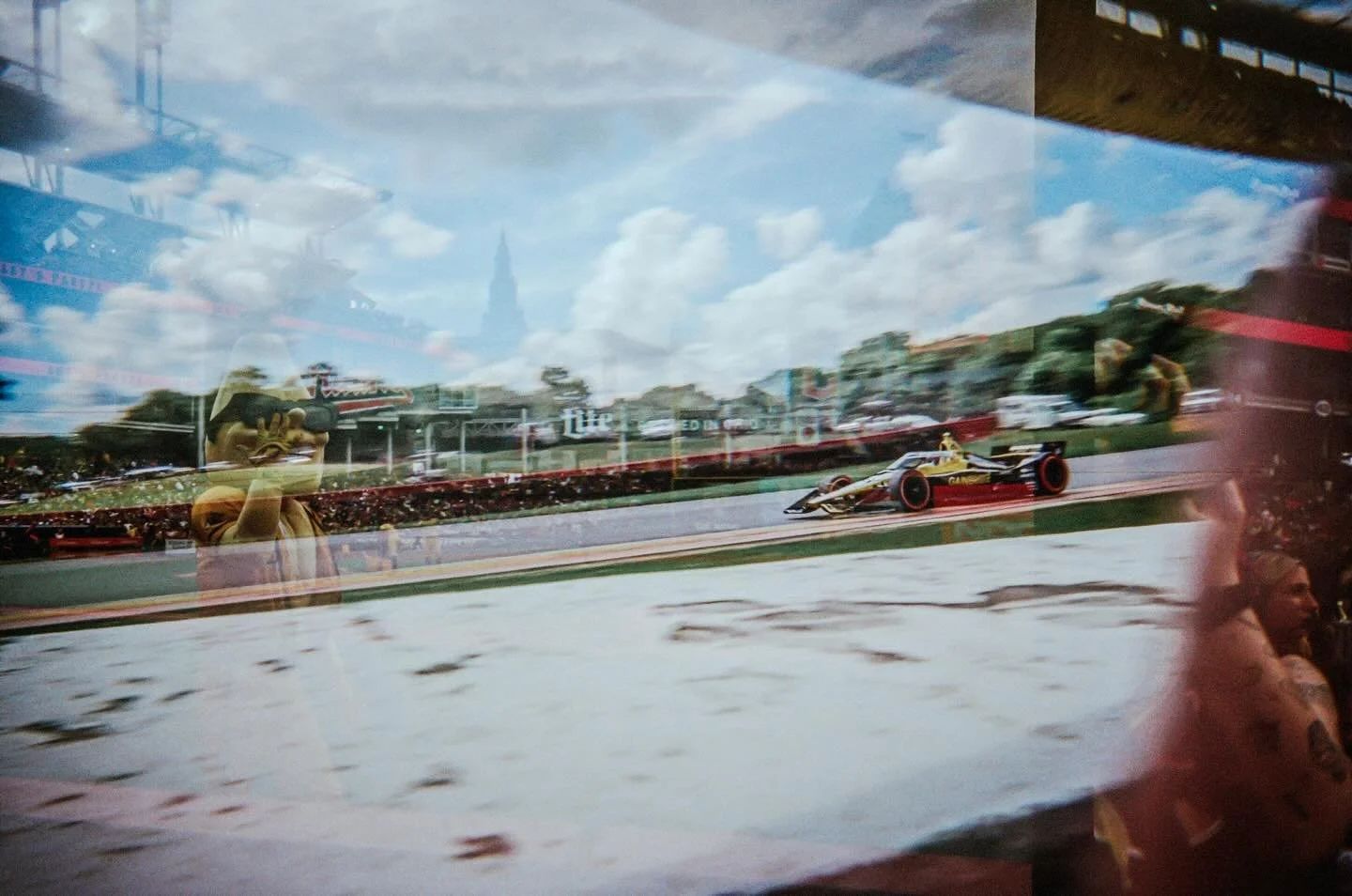 Shoot film they say &mdash; that is, until you get a roll back with both Indy car and the Savannah Bananas double-exposed.

#indycar #midohio #savannahbananas #partyanimals #progressivefield #doubleexposure #shootfilm #photographer #photography #clev