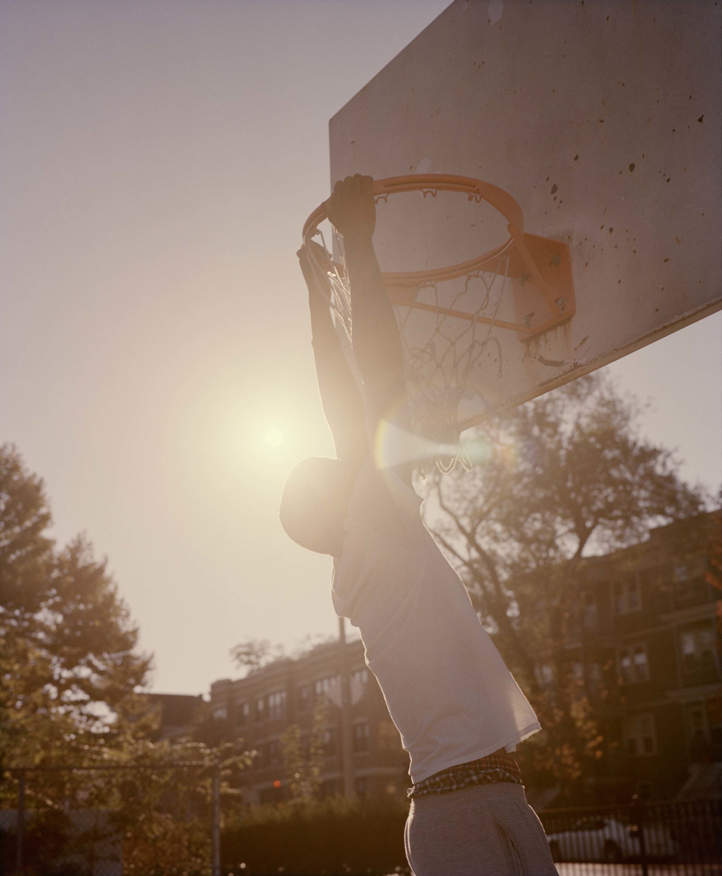  Enrique Playing Basketball, Mattapan, MA, 2014 