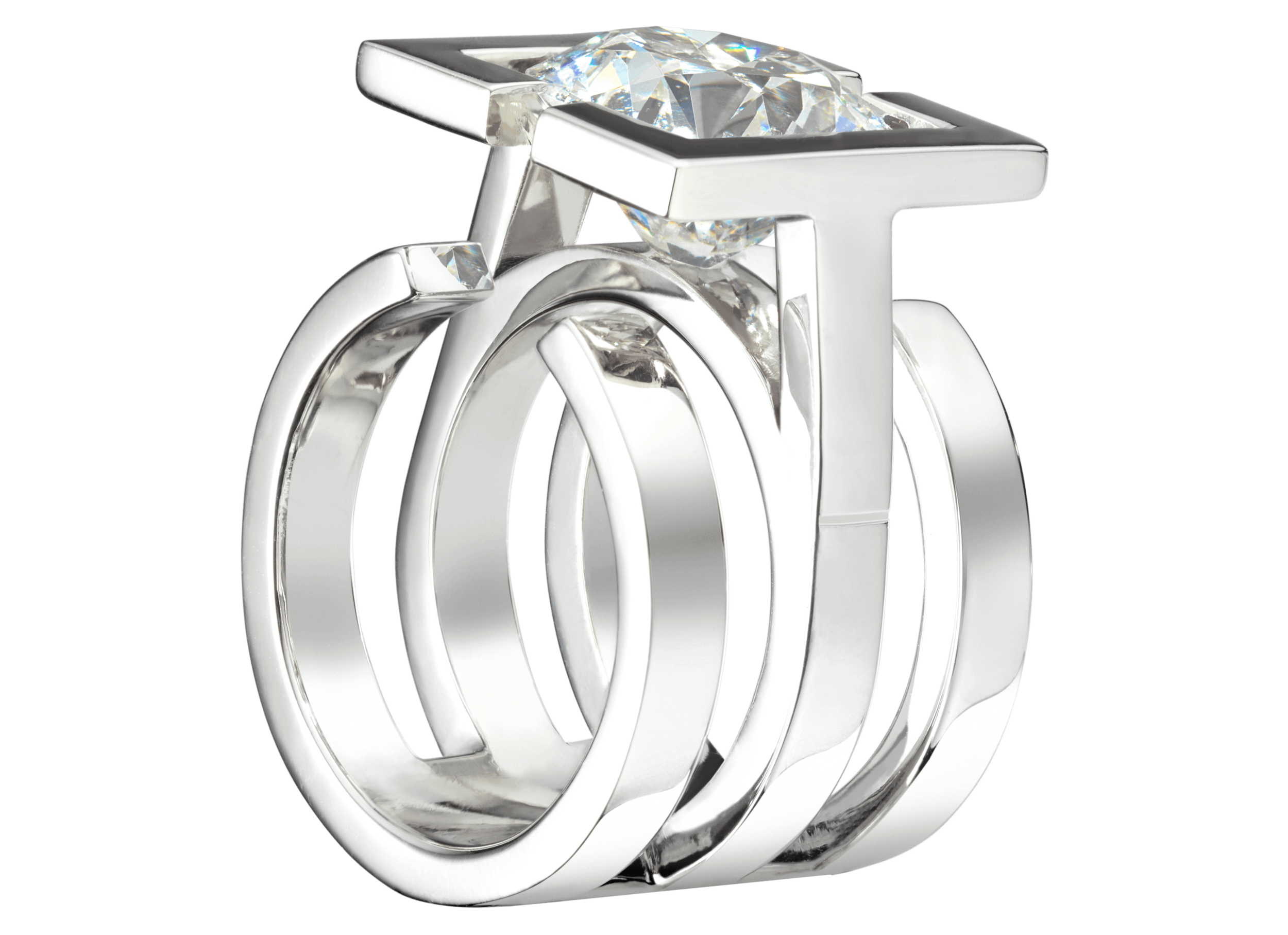 Bague Saint-Louis or blanc et diamant 5,48 carats perspective.png