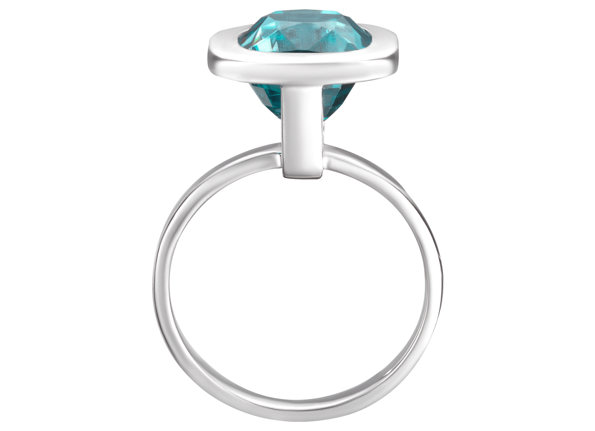 Bague Hestia or blanc et Zircon bleu cousin 7,55 carats face PNG web.png