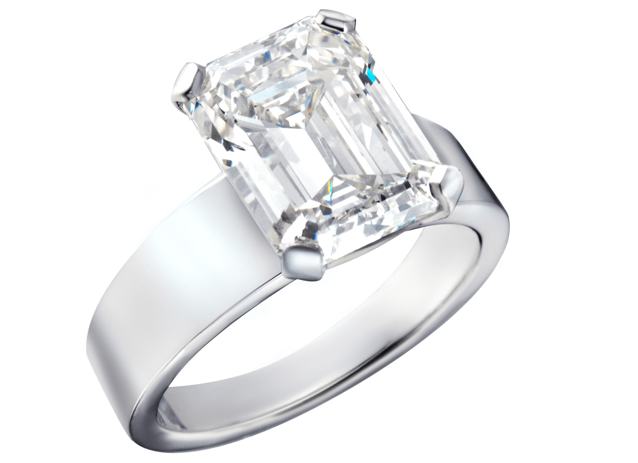 Bague or blanc et diamant taille Émeraude 5,30 carats PNG web.png