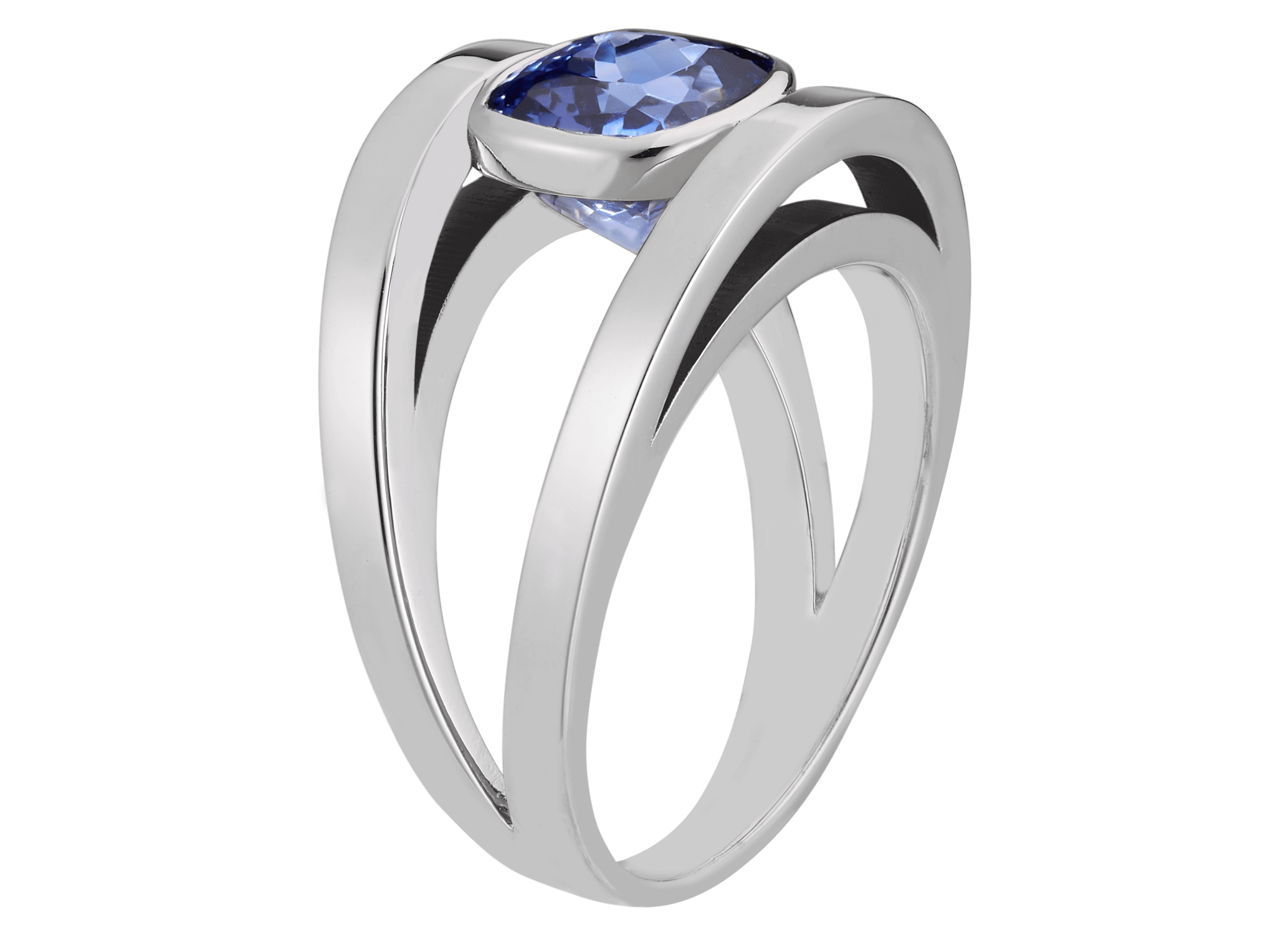 Bague Praha section carrée or blanc et Tanzanite coussin 1,66 carat png w.png