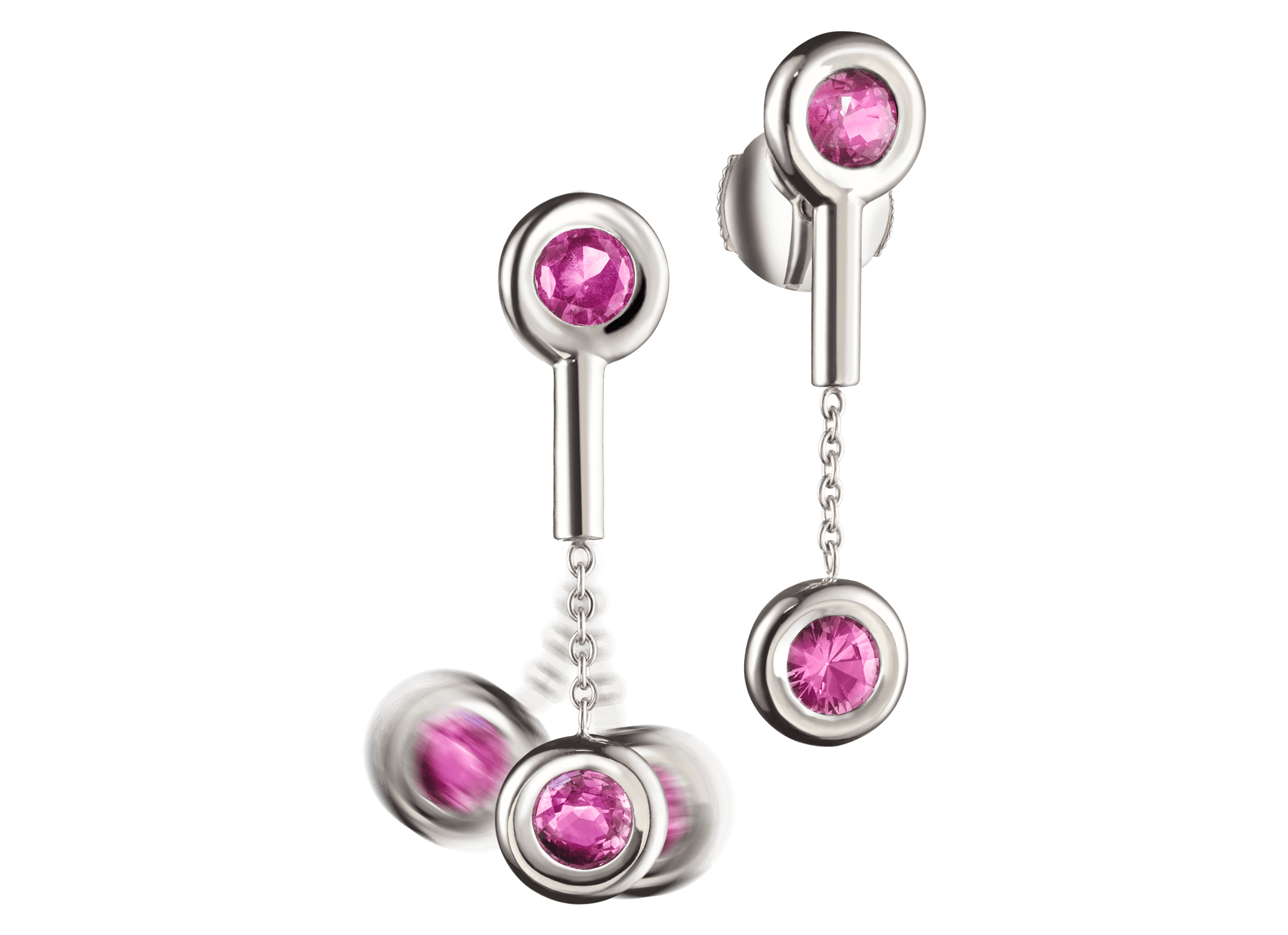 Boucles d'oreille Ooa or blanc saphirs roses 2w.png