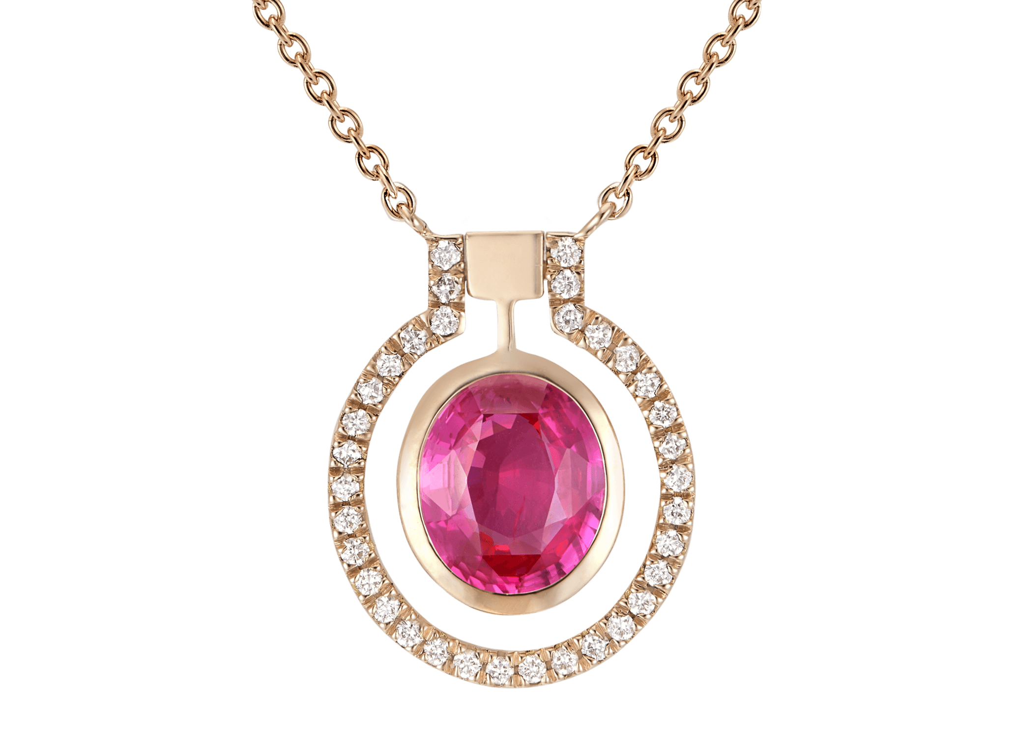 Pendentif Ohm or rouge saphir rose 1,55 carat et diamants PNG recadré Antoine Chapoutot.png