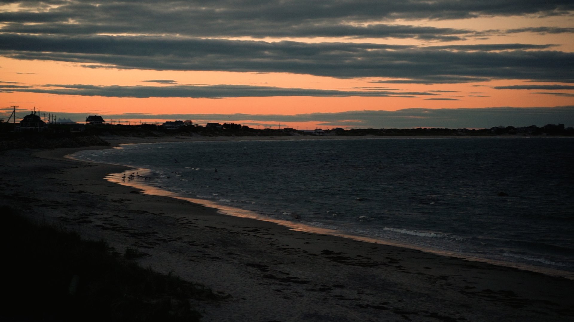 Block Island Town Beach at Sunset