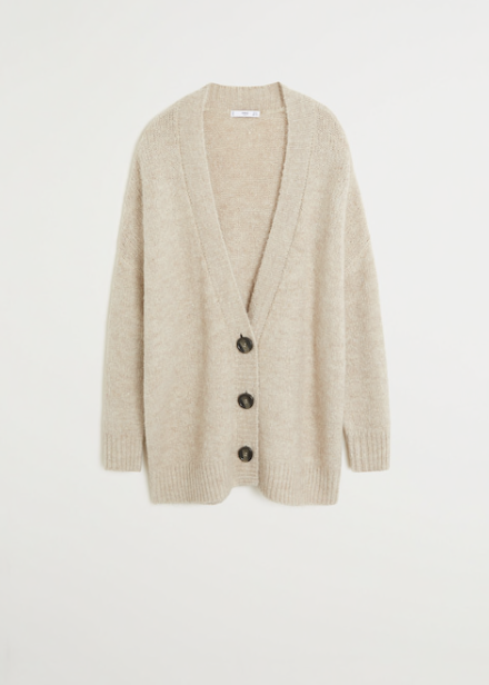 Mango Button Knit Cardigan $80