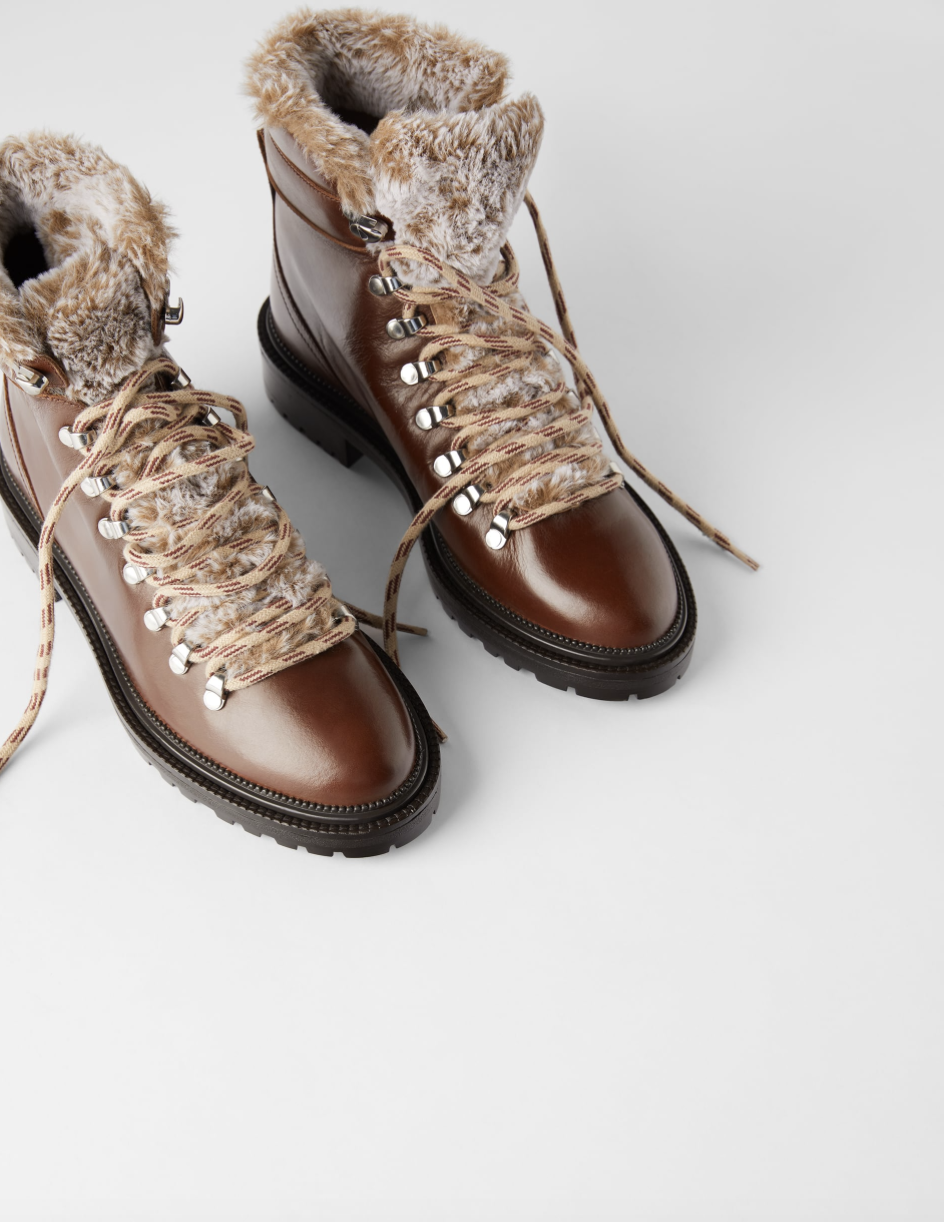 Zara Low Heeled Hiking Boots $150