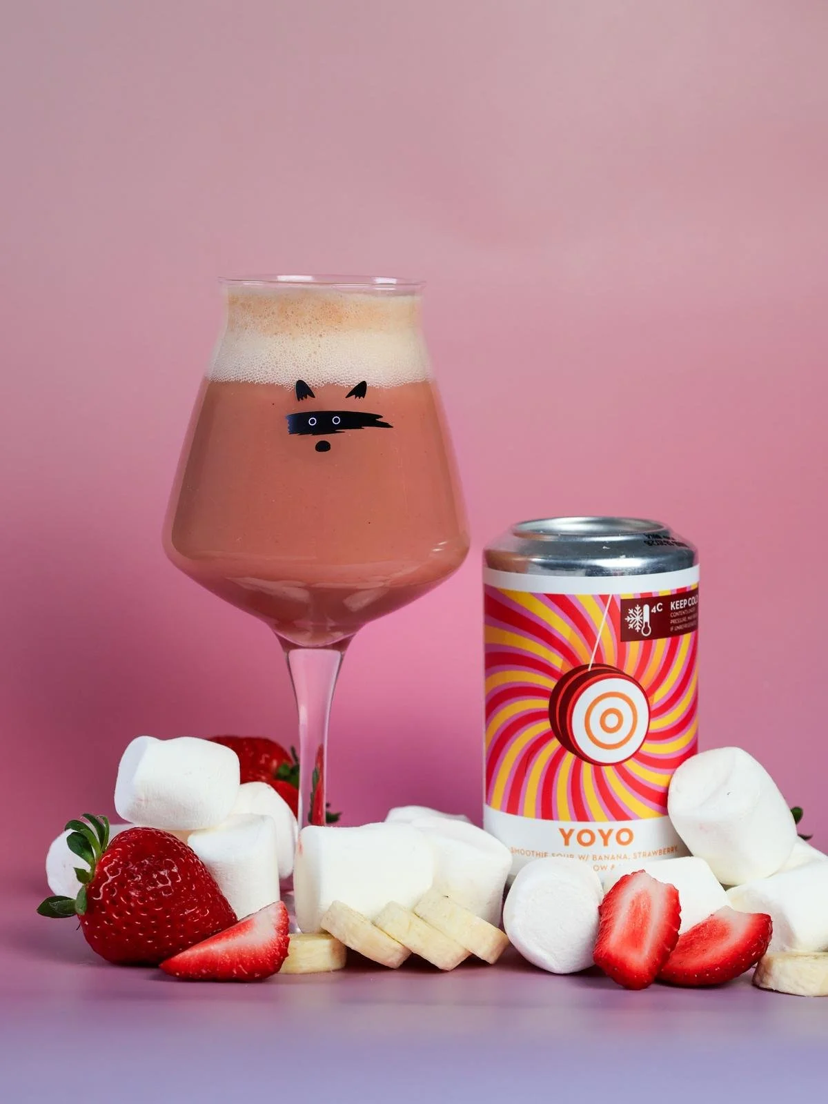 YOYO - (Smoothie Sour w/ Banana & Strawberry) - MUST BE STORED COLD (4°C)