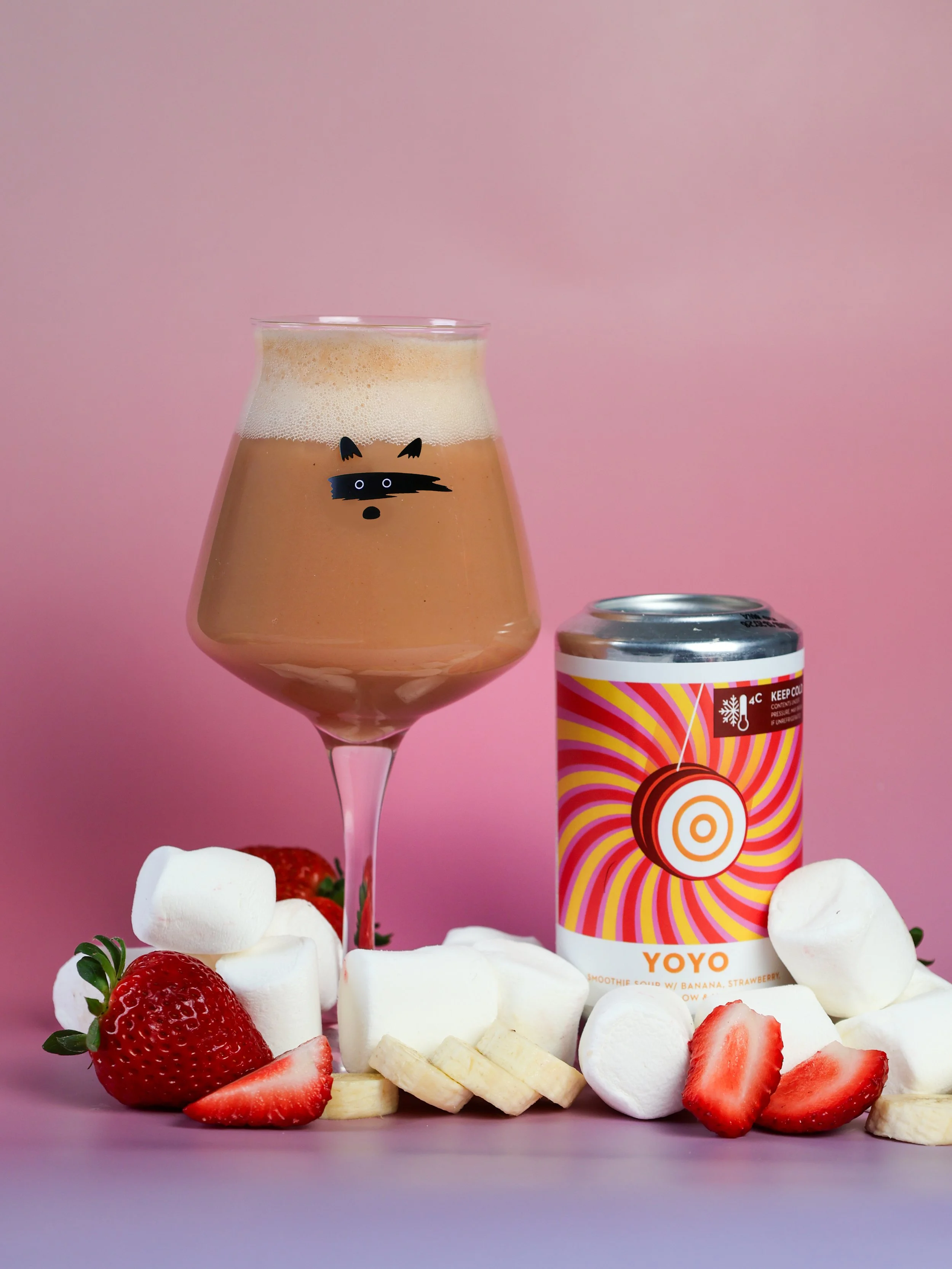 YOYO - (Smoothie Sour w/ Banana & Strawberry) - MUST BE STORED COLD (4°C)
