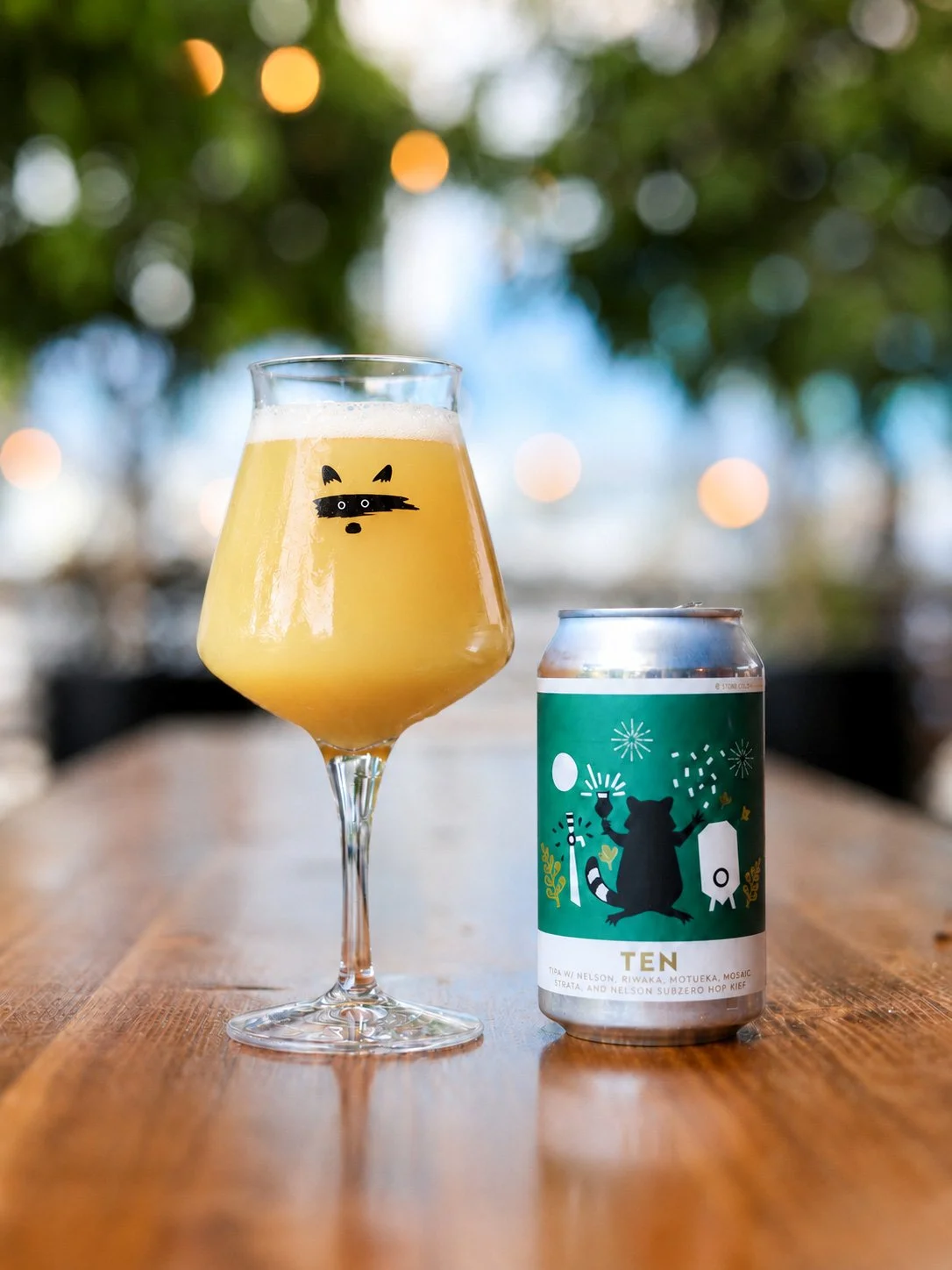 TEN (Triple IPA w/ Mosaic, Crosby Strata, Egger Riwaka, Freestyle Motueka, Freestyle Nelson, and Subzero Hop Kief)