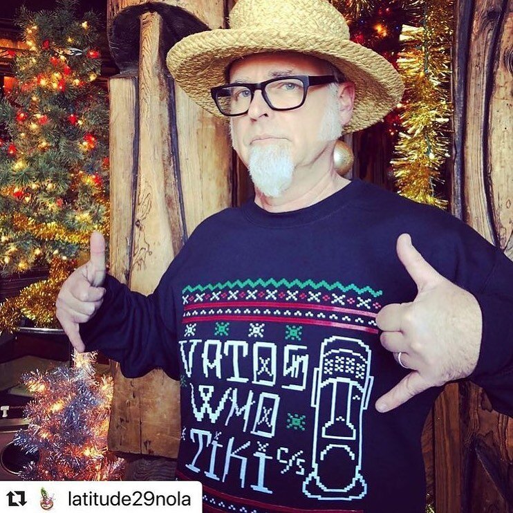 Happy New Year from Beachbum Berry and Sippin&rsquo; Santa. Here&rsquo;s to 2021! Repost @latitude29nola