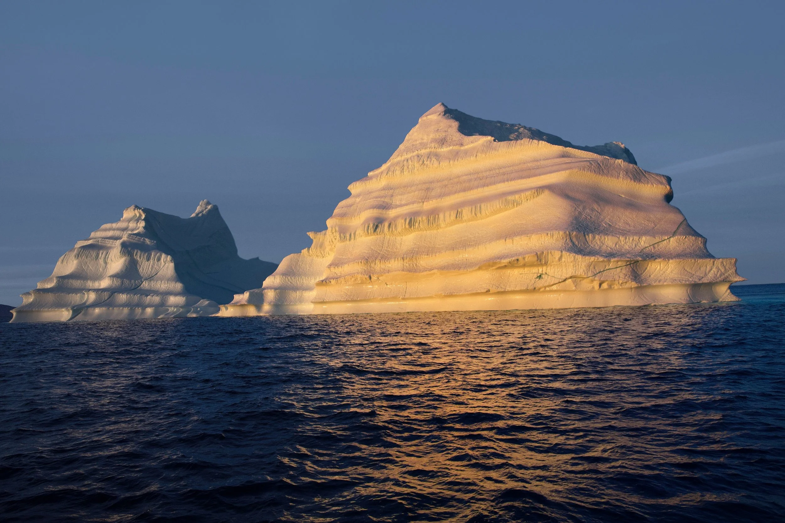 Golden Pyramid:Iceberg Photo:@AlexiAndreaBordenArtist:#SailingThruIcebergs.jpg