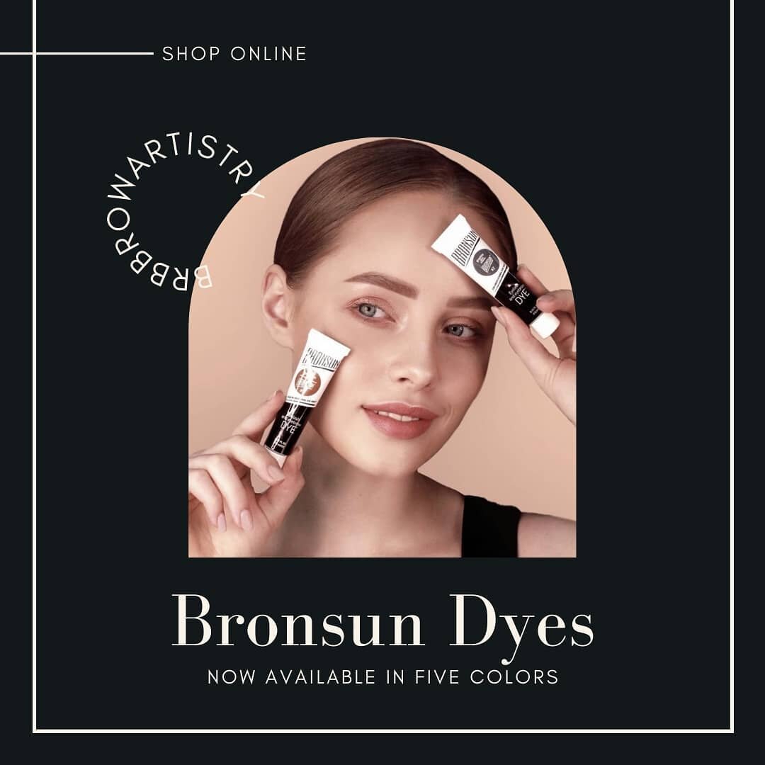 ALL NEW! Bronsun brow and lash dyes in 15 ml full size tubes + 5 colors for all of your brow and lash dye needs! 

Power brows with henna effect. Yes, that&rsquo;s right! Bronsun is the ultimate product for that desired long lasting effect. Evenly ti