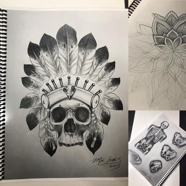 Tattoo Sketch book Tattoo design and sketch book  Create your own tattoo  artwork in this old school American traditional tattoo illustrated cover    for those tattoo artists and apprentices Paper