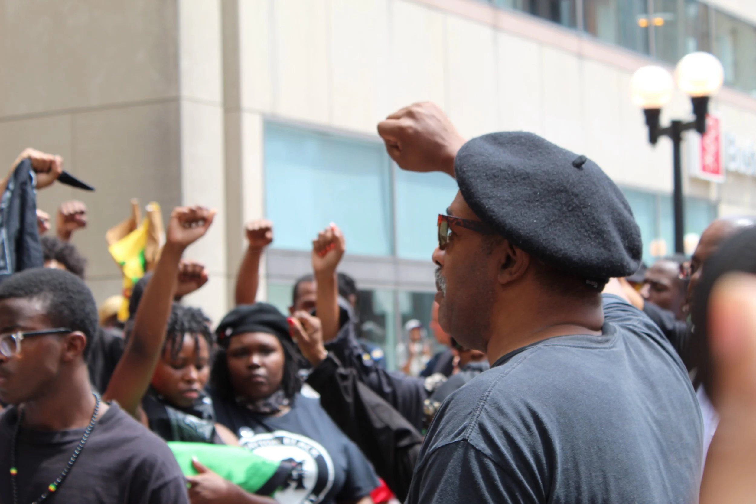 Photo of Dayton/ Miami Valley Area Representative of the New Black Panther Party Donald Dominick