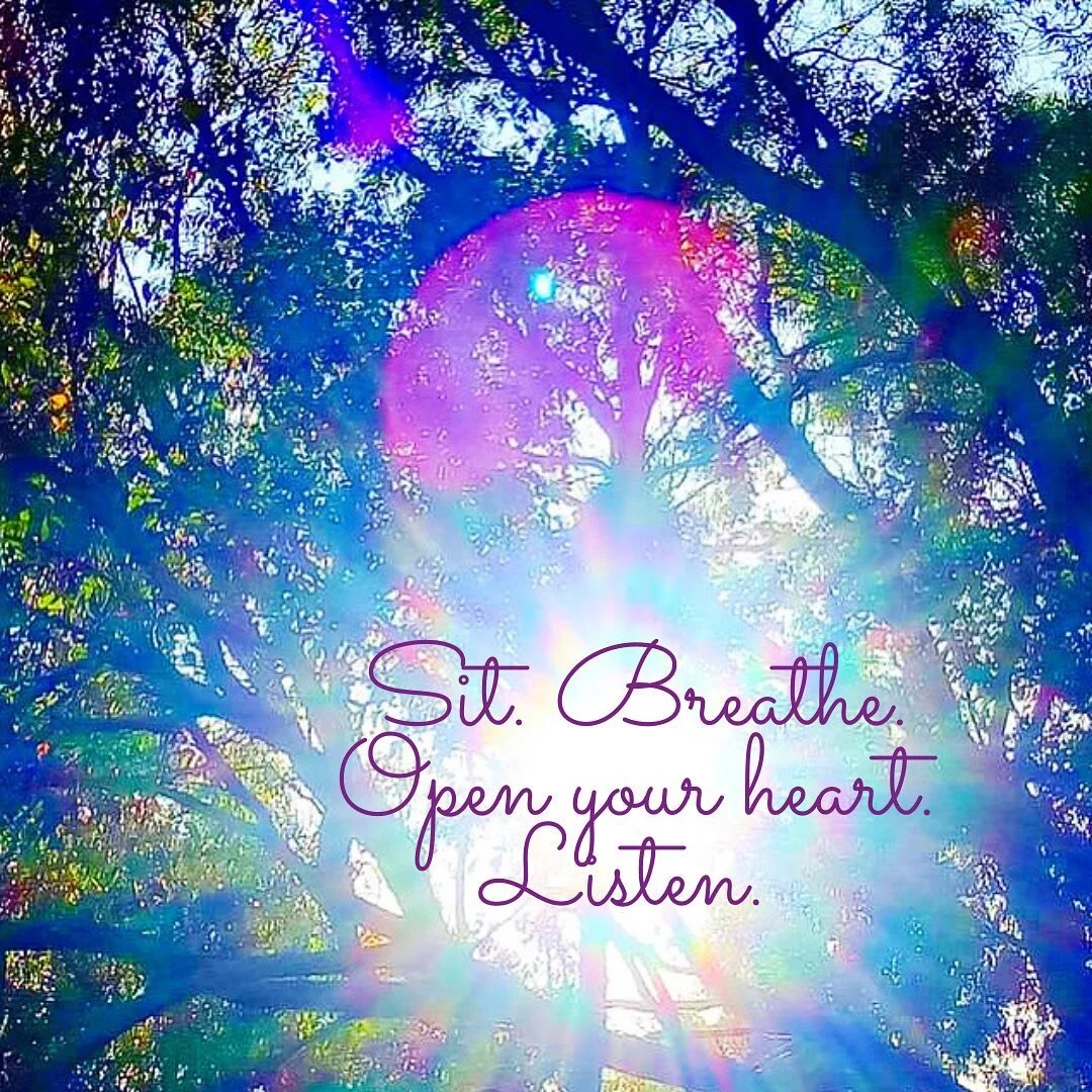 Be in nature. Send nature love back. Hold gratitude for nature and the ancestors of this land. So much love and healing exists here. Sit. Breathe. Open your heart. Listen...... Keep listening. 

Meditation helps us to connect with our spirit vibratio