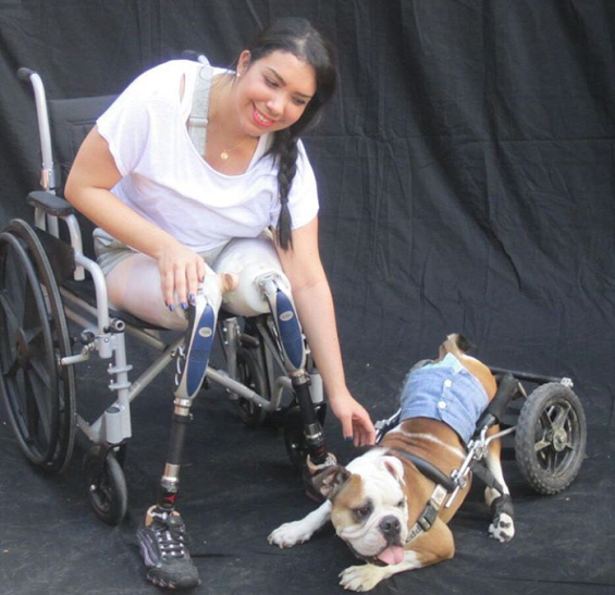 Zarevitz Camacho’s tragic accident did not stop her from becoming a powerful advocate for animals and people with disabilities. (Photo Credit: Project Nala)