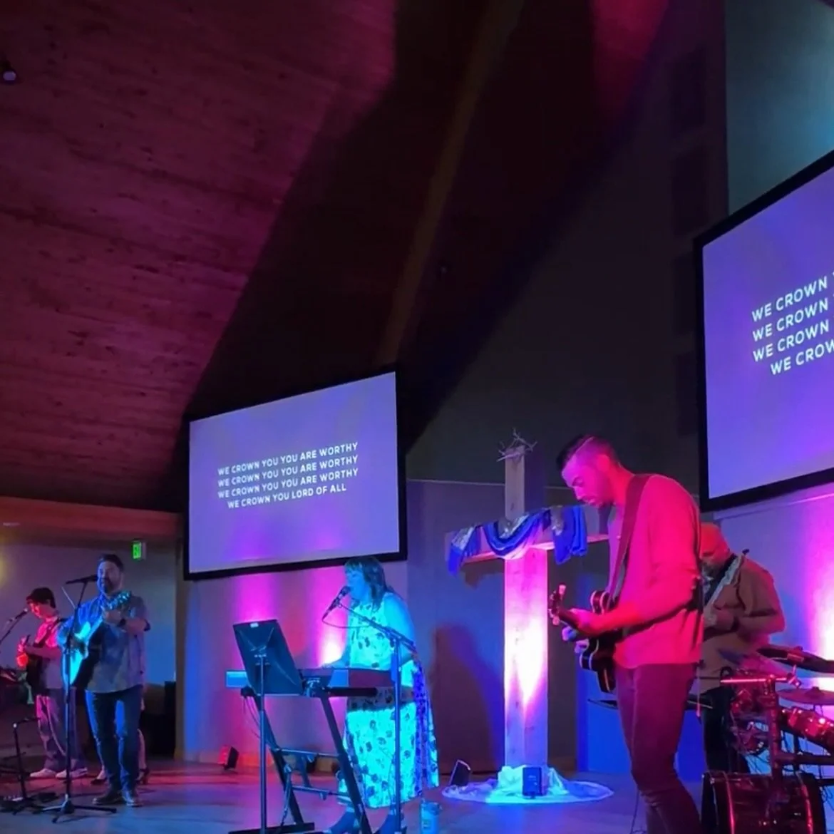 Easter 2025 at Courageous Church in Salt Lake City, Utah. Christ is risen! We crown him King of Glory 👑