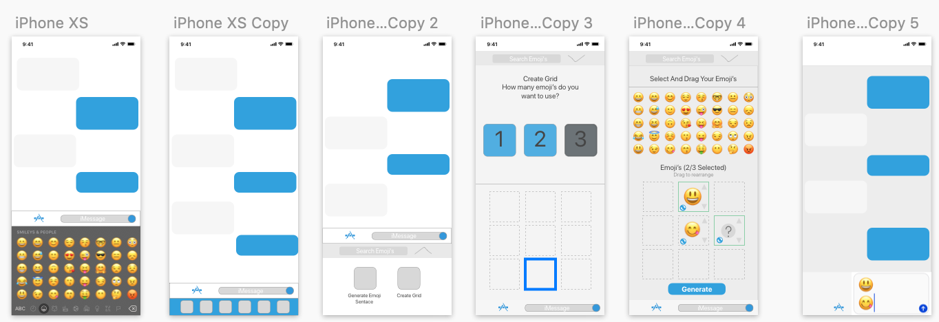 First Round Wireframes/Object Placement