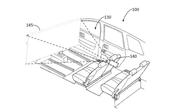 Ford’s backseat projector patent