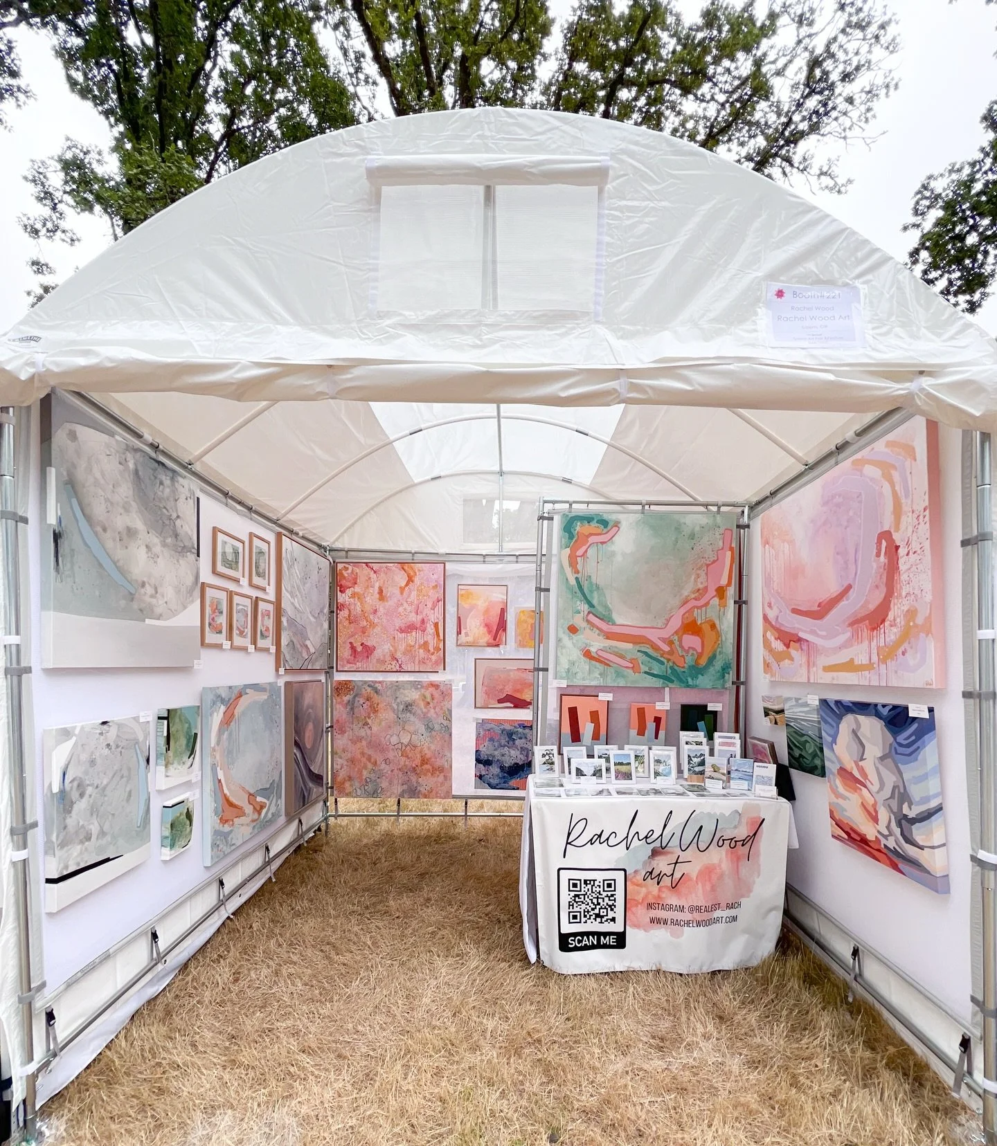@salem.art.association Art Fair 2025!! Happening now! I&rsquo;ll be here all weekend 🌻🌸💗 booth 221 - come see me!

#abstractart_daily #abstractpainting #abstractpainters #landscapeartist #pdxartist #oregonartist #artistsoforegon #pnwartist