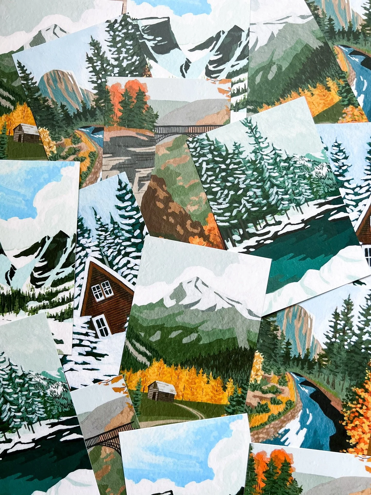 Christmas cards have ARRIVED! They&rsquo;ll be live on my website first thing Friday morning and I&rsquo;ll have them with me at all my pop up events thru this holiday season.

I&rsquo;ll also have 3 of these images available as single matted landsca