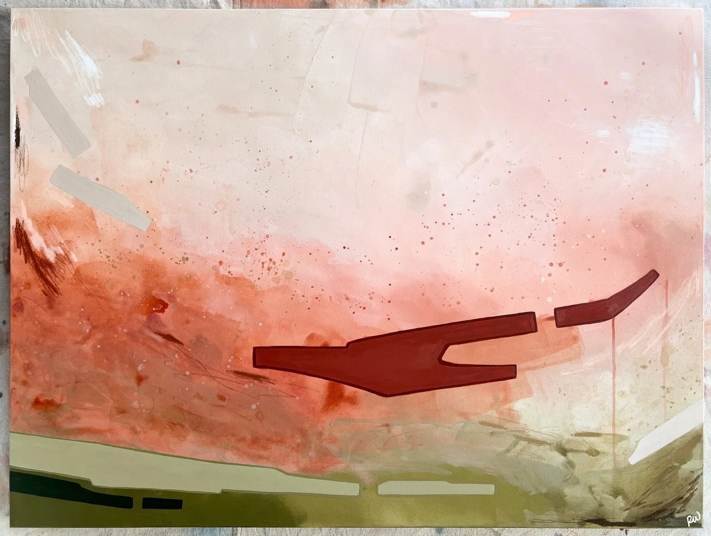 &ldquo;August Sunrise&rdquo; I
36x48&rdquo; original acrylic and oil pastel on canvas

Available now thru link in my bio
rachelwoodart.com

#abstractpainting #pdxartist #pnwartist #oregonartist #abstractimpressionism