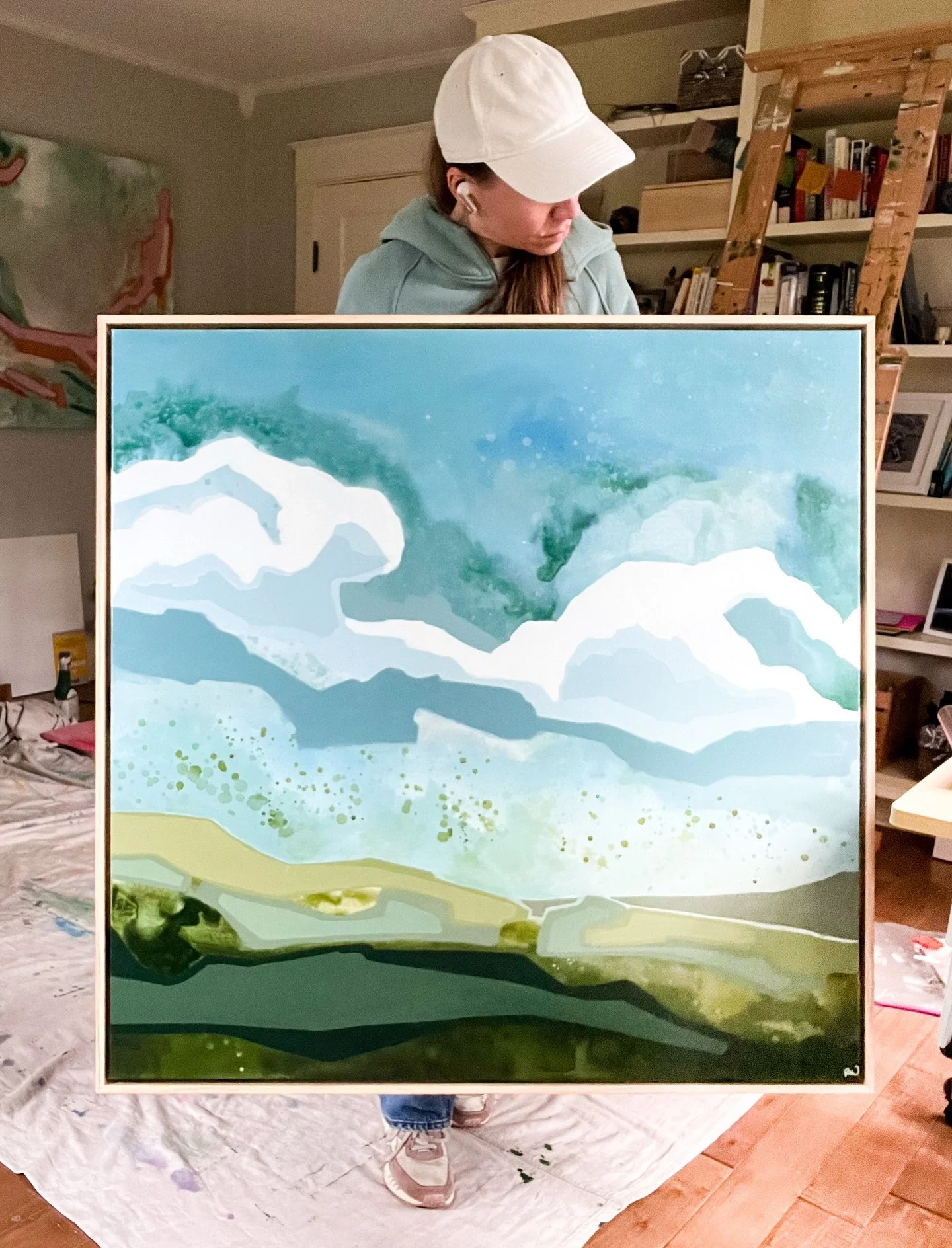 Obsessed is an understatement. 😍
Just finished this beauty last week for a show later this year with the Willamette Abstract Group. 
I love leaning into this heavy abstraction of a landscape and really making it my own. 

And thank you all again for