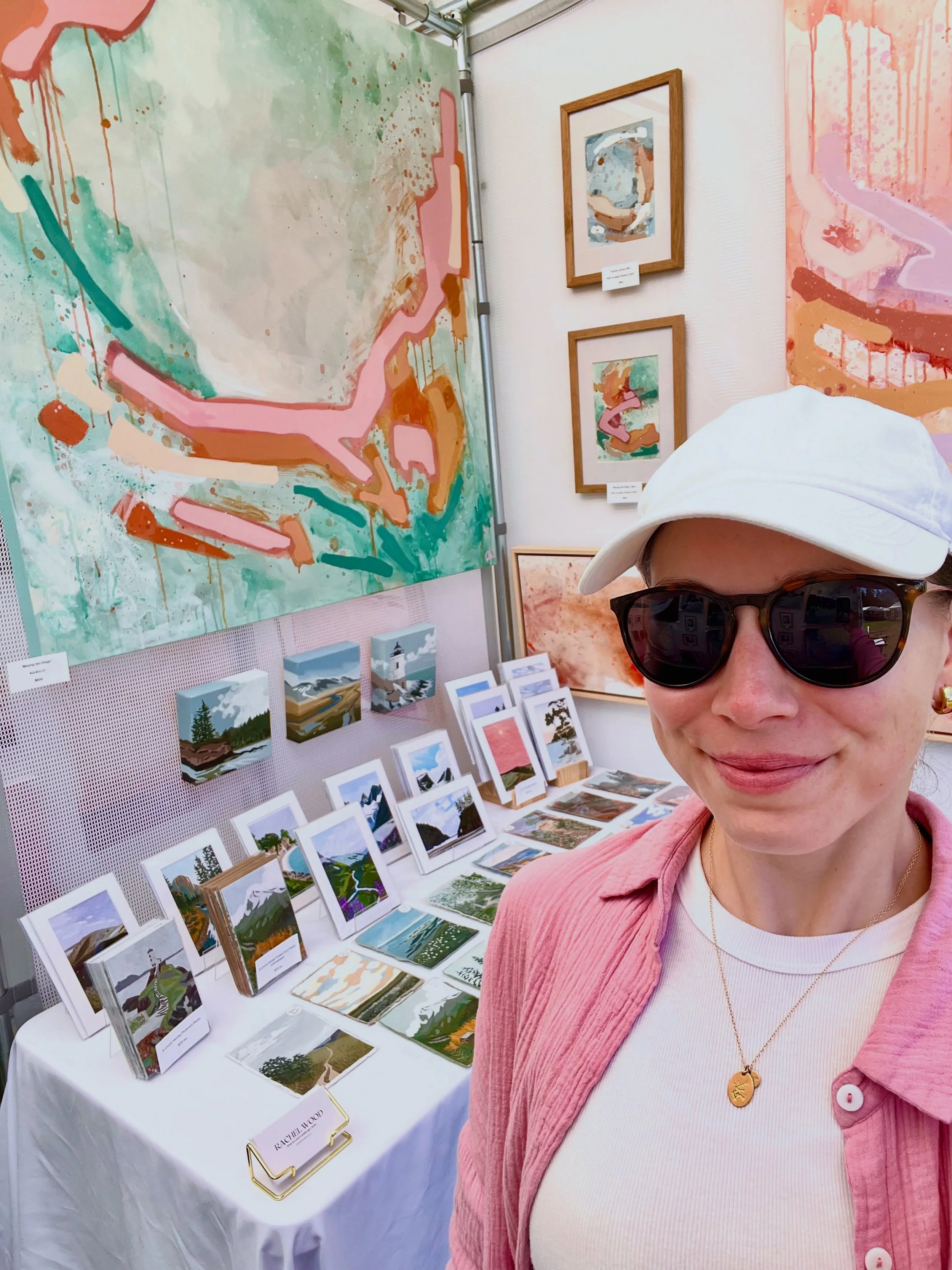 Out here for day ✌️of @peninsulaartleague art festival! 
I&rsquo;ll be here 10-5 today in booth M5

Couldn&rsquo;t ask for better weather and to get the chance to talk art!

#gigharbor #oregonartist #pnwartist #pdxartist #abstractexpressionist