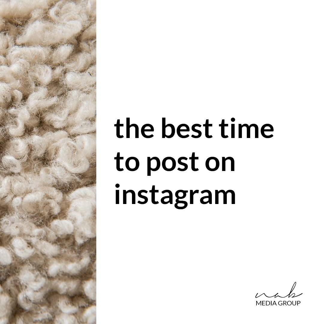 THE BEST TIME TO POST ON INSTAGRAM ⏰

Whenever you want! As long as you're posting frequently &amp; consistently (i.e. every Monday, Wednesday, &amp; Friday at 10am or 5x a week at 1pm). Everyone's magic time is different depending on when their audi