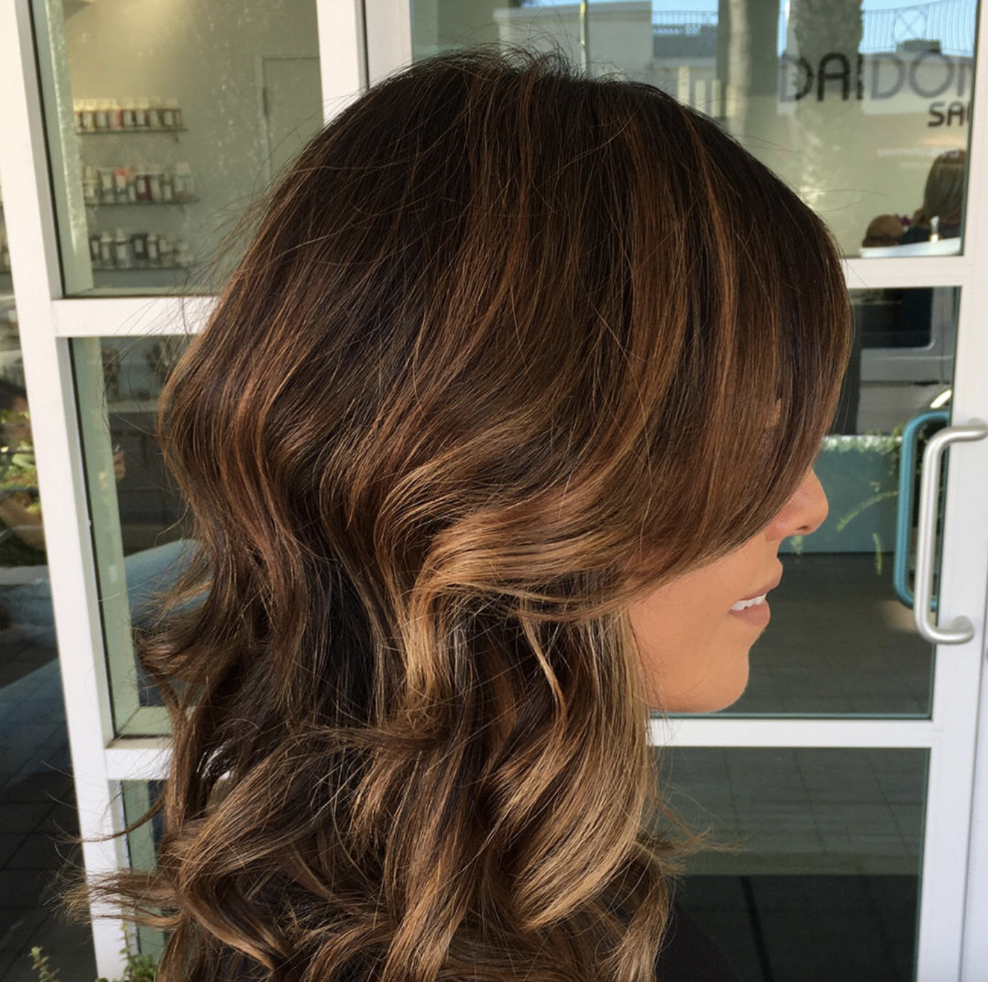 Honey Balayage and Cut