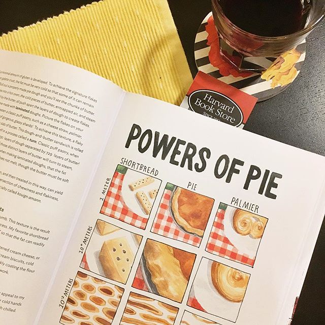 Powers of Pie from &ldquo;Salt, Fat, Acid, Heat&rdquo; by @ciaosamin 
Happy Thanksgiving, folks!
🥧

#pie #thanksgivingpie #pies #saltfatacidheat #cookbook #pietime #thanksgiving #cooks  #bakinglove #bookstagram #bookshelf