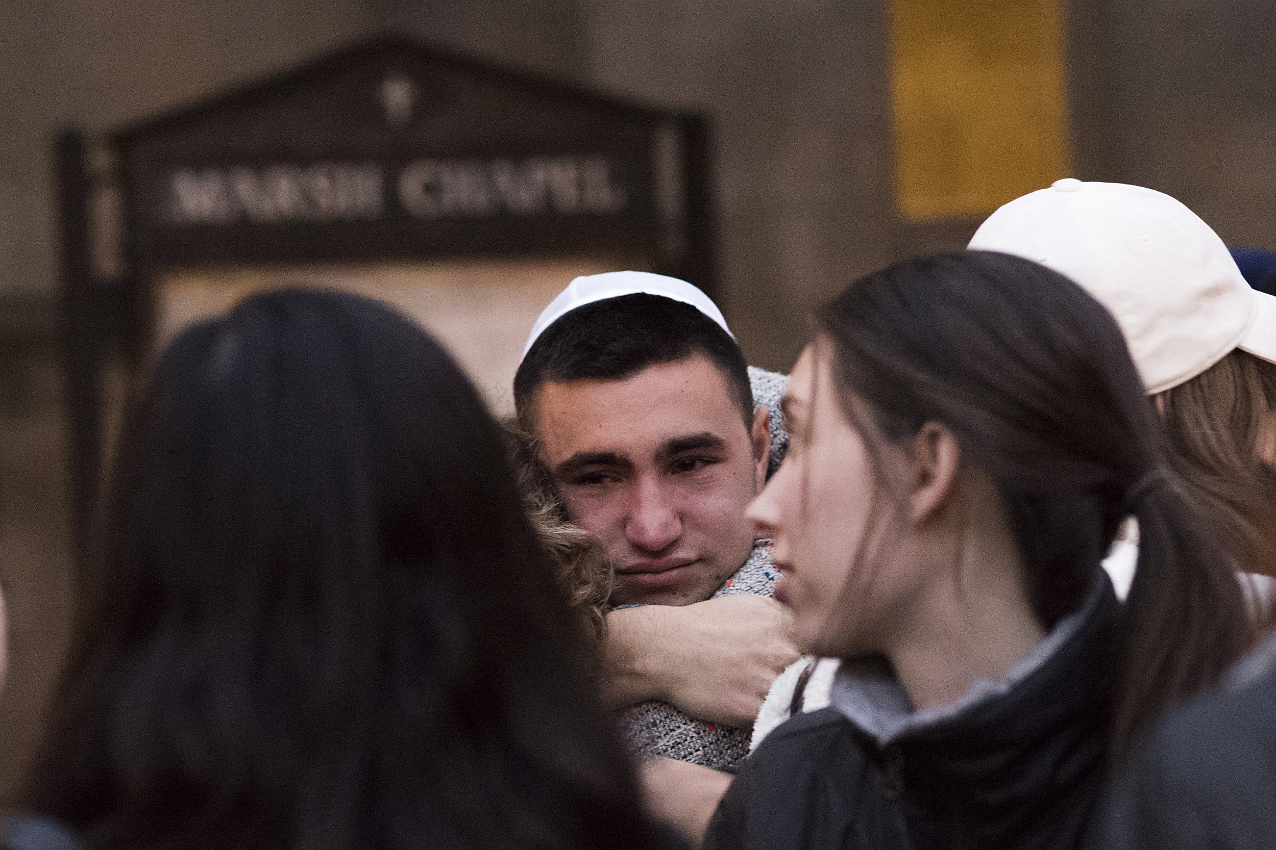  Mourners gathered together in Marsh Plaza for a vigil honoring the victims of the mass shooting at the Tree of Life synagogue in Pittsburgh, PA.11 people were killed on Saturday in the largest attack on Jews in United States history. 