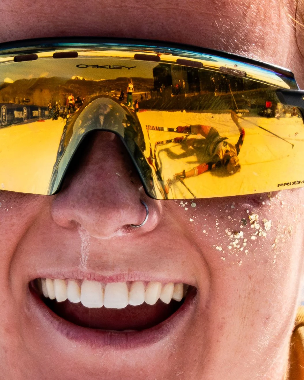  Katey Houser of Montana State University smiles after finishing the Nordic Classic 7.5km race at the 2026 NCAA Ski Racing Championship at Soldiers Hollow Nordic Center in Utah.  