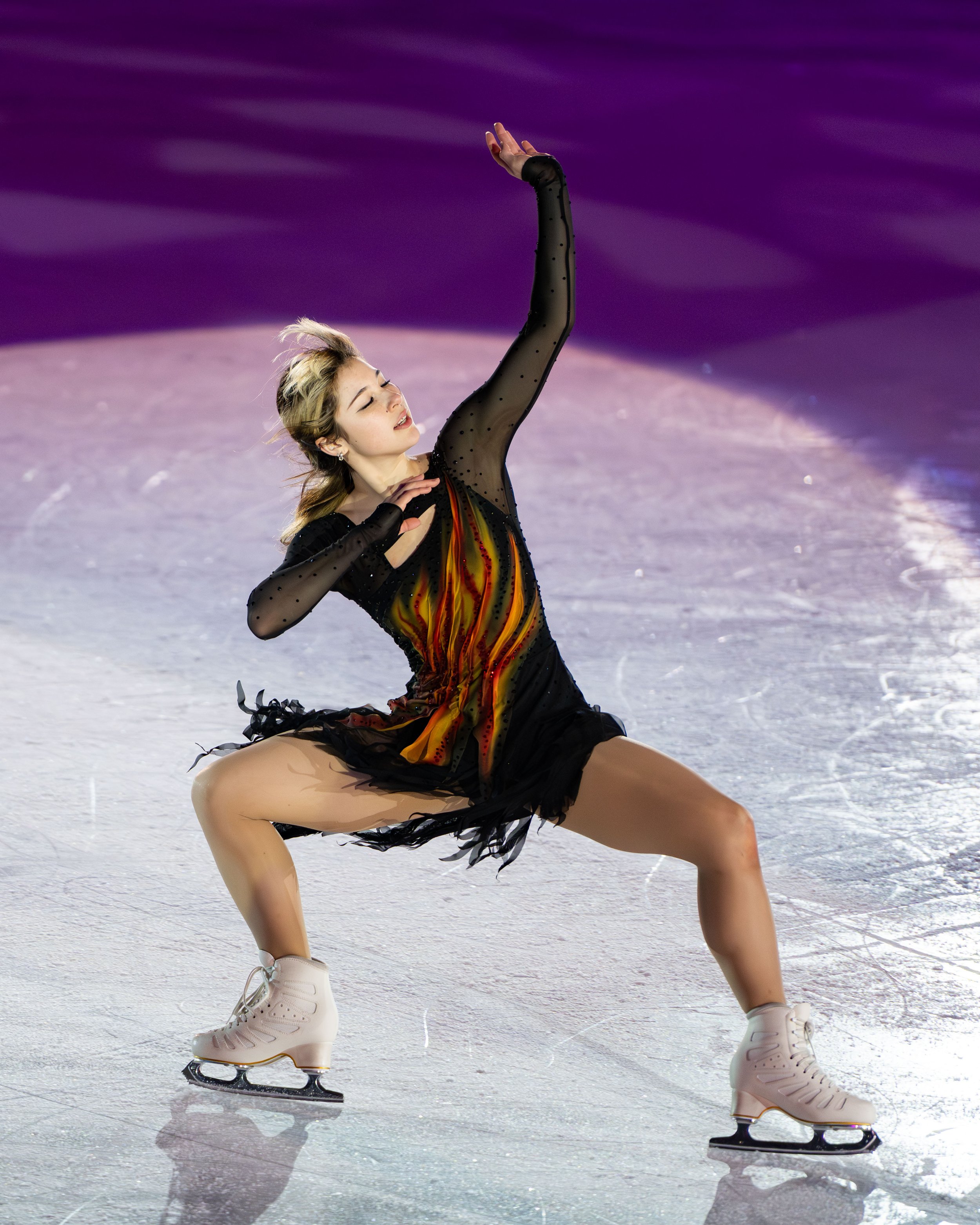  Olympic Gold Medalist Alysa Liu performs at the Skating Club of Boston’s Ice Chips show March 1, 2026.  