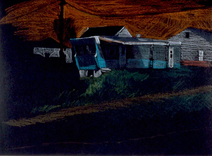 Clearfield, PA. colored pencil on illustration board 10 x 14 inches