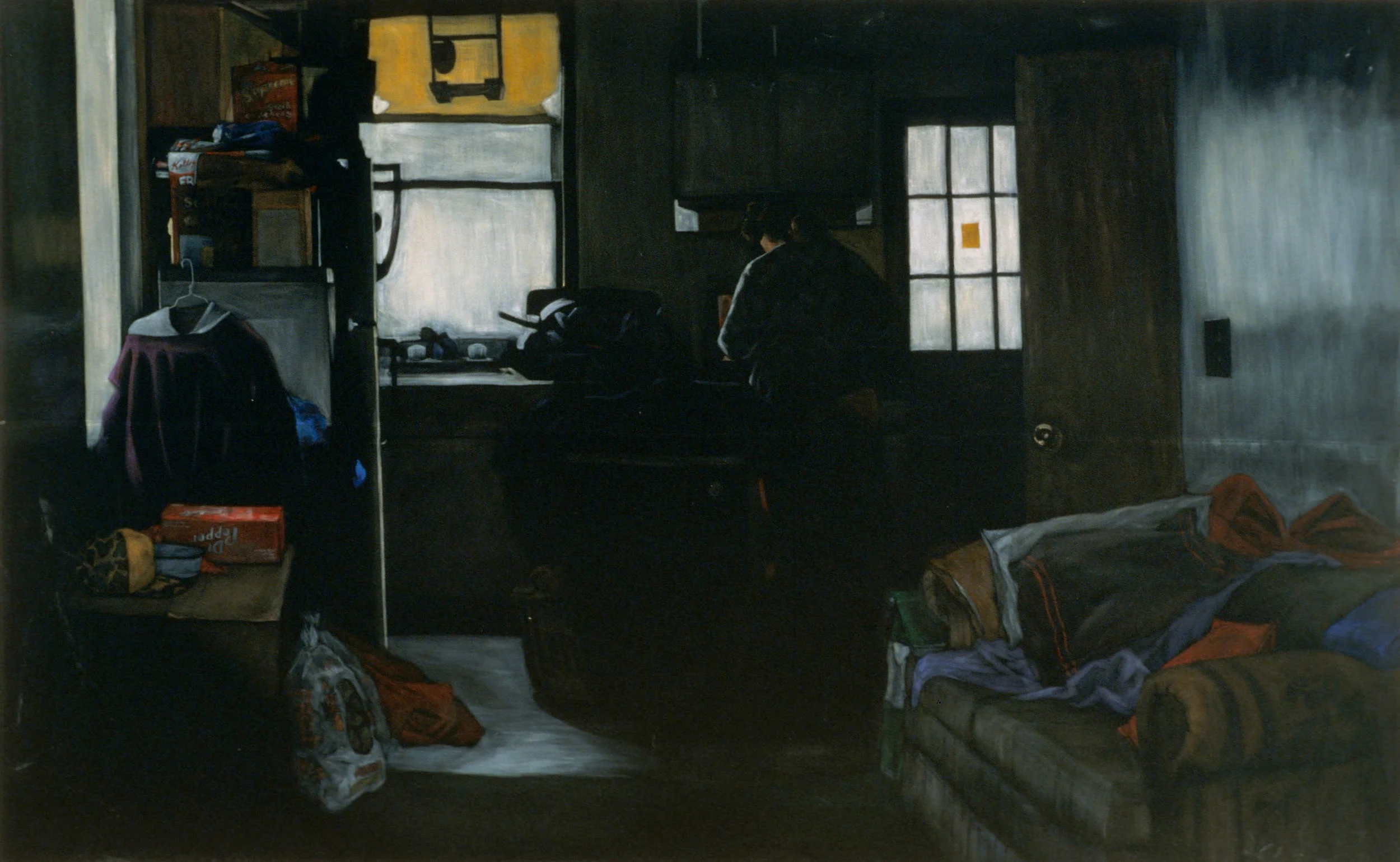 Donna’s Kitchen acrylic on velvet 84 x 132 inches