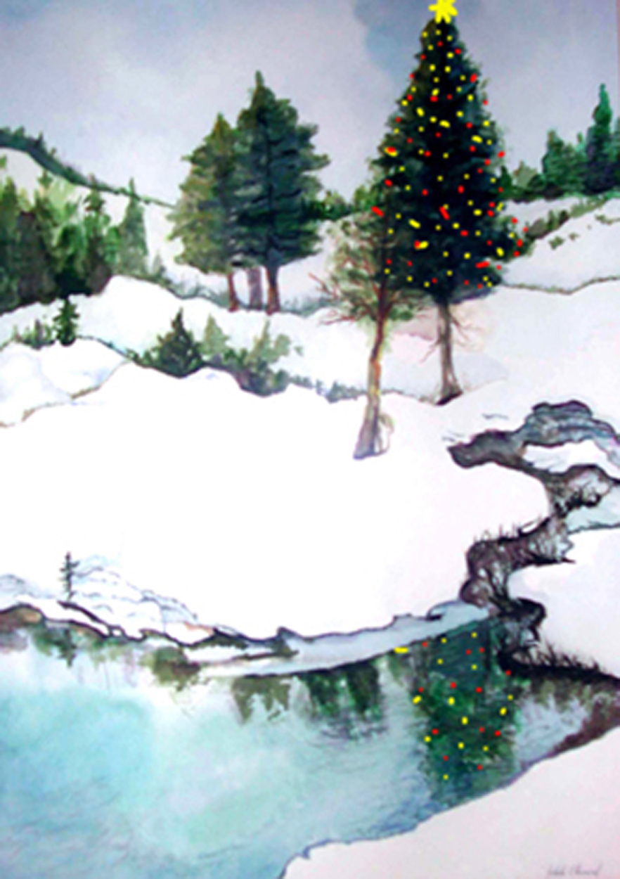 Christmas Tree in lake Tahoe, CA