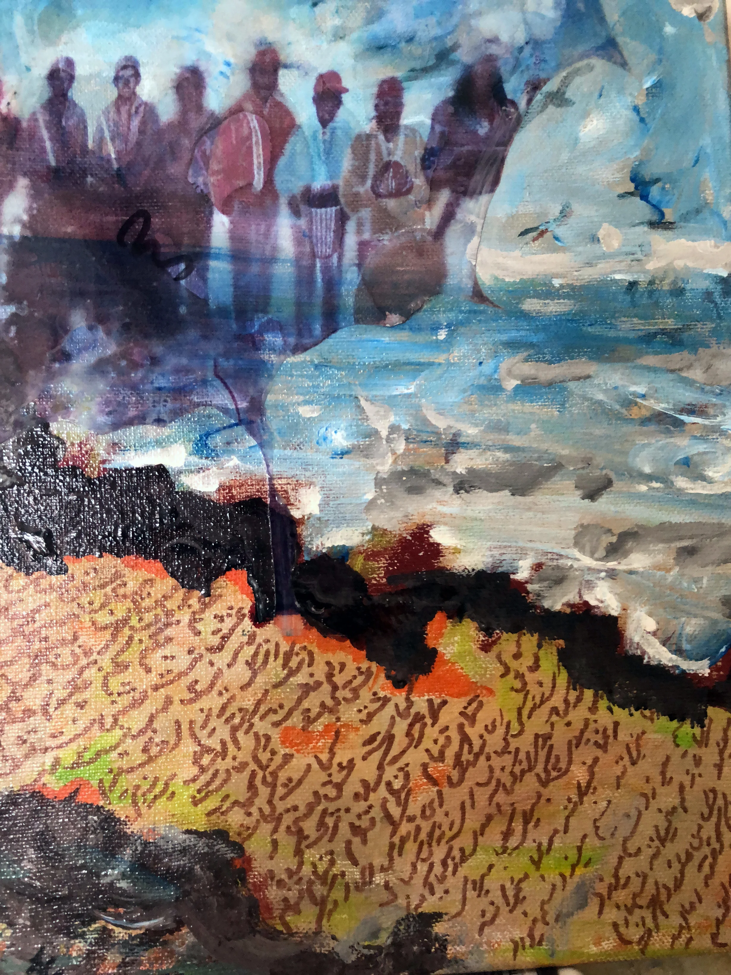 The Journey Mixed media on canvas. 9” x 12”