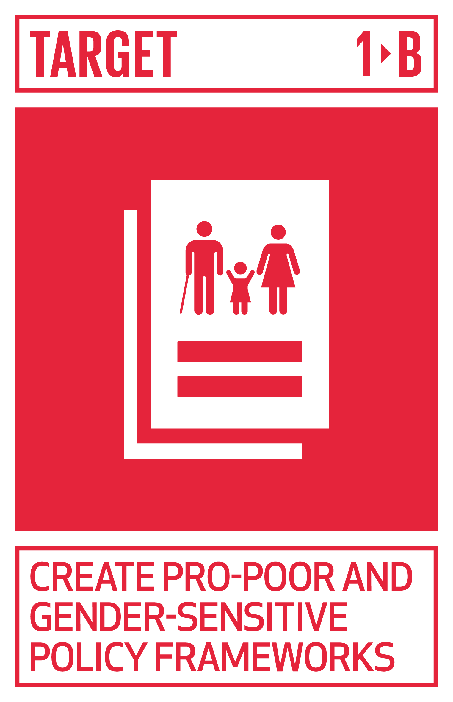 Create sound policy frameworks at the national, regional and international levels, based on pro-poor and gender-sensitive development strategies, to support accelerated investment in poverty eradication actions. INDICATOR 1.b.1 Proportion of government recurrent and capital spending to sectors that disproportionately benefit women, the poor and vulnerable groups