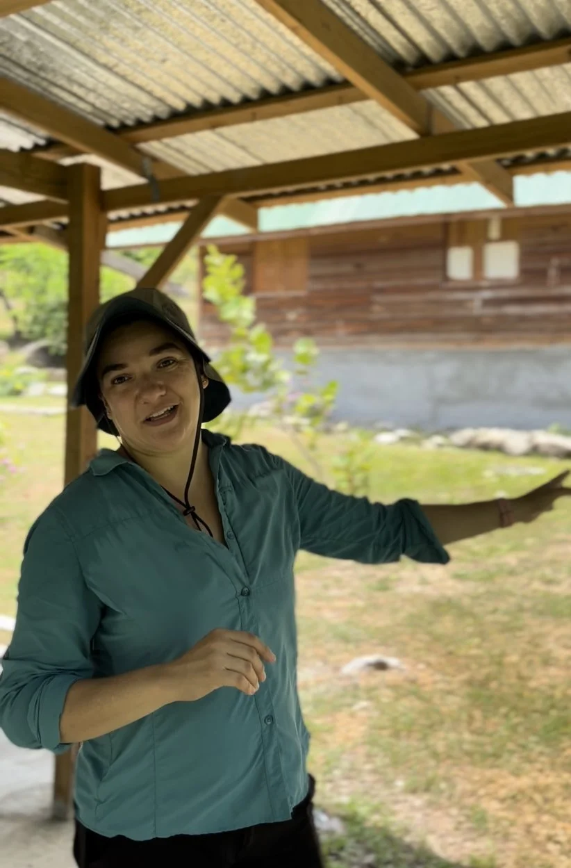 RNG partner, Anita, explains the need to build a private bodega for counseling services at Arabu Community Center, Honduras