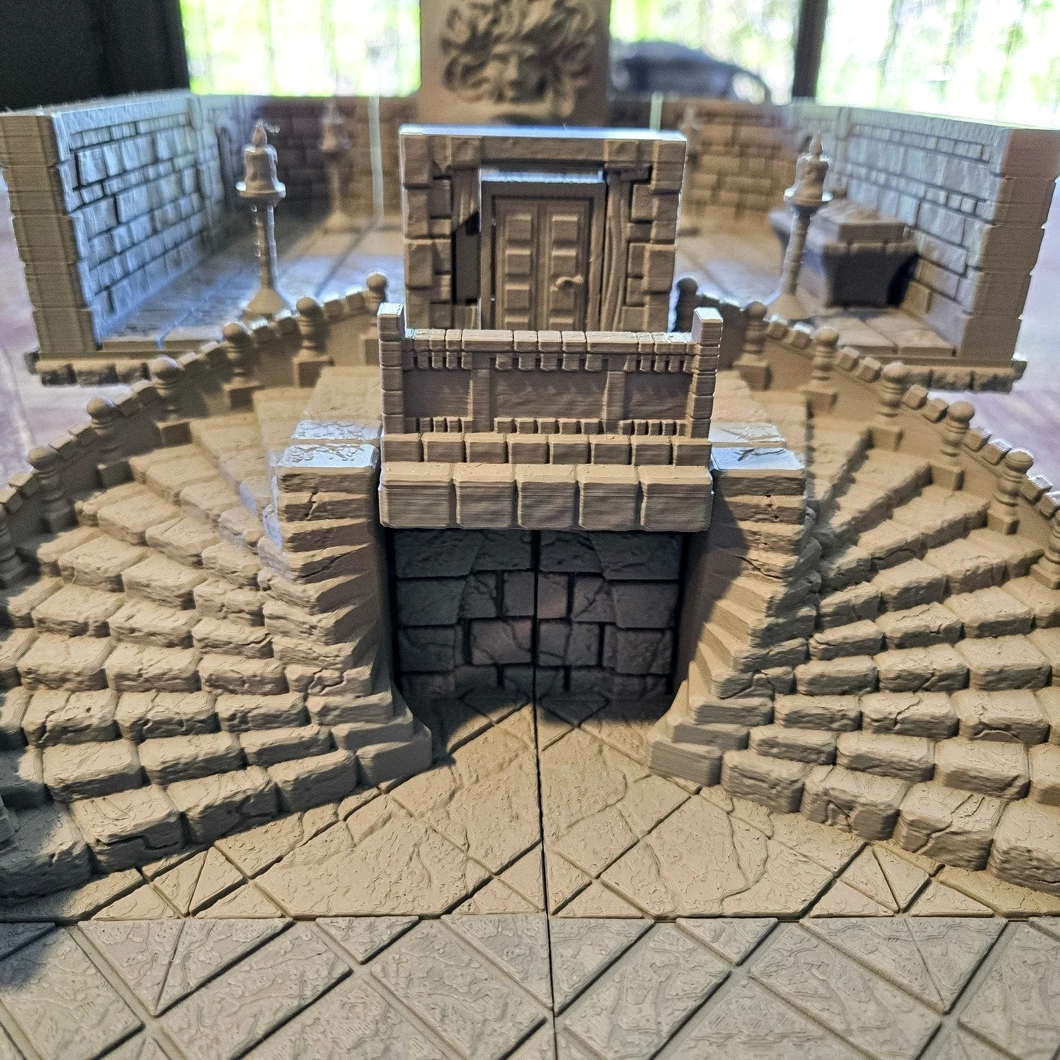 Huge thanks to our amazing customer Bacour for sharing these incredible prints and photos! He used Haunted Library, Dark Manor, Dark Academy, and the  Grand Dungeon Staircase in his very first terrain build and FDM set &mdash; and absolutely nailed i