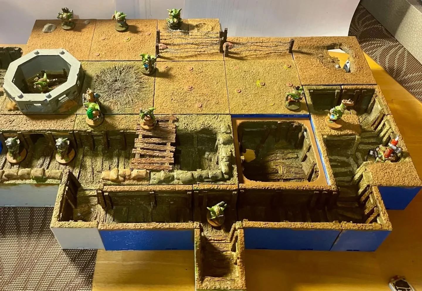 AEPWAR01 War Trenches. Step into the chaos of warfare with this immersive trench set, where every corner tells a story of strategy, danger, and survival! Thanks to Windy Trusty for the picture. #aether_studios #dnd #dungeonsanddragons #dnd5e #3dprint