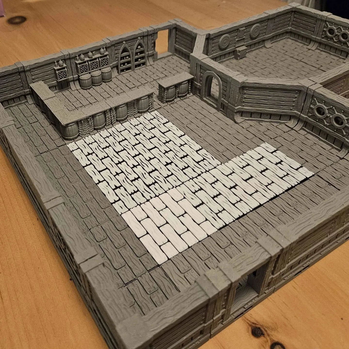 Work in progress of Karlaaga Port Pub by Sav. Check it out on MMF using AEDOCK13. #aether_studios
#tabletopgaming
#terrainbuilding #3dprinted #3dprinteddungeonsanddragons #3dterrain #ttrpg #tabletopgaming #aether_studios